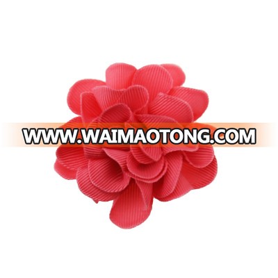 New style fashion girls accessories handmade ribbon flower hair clips