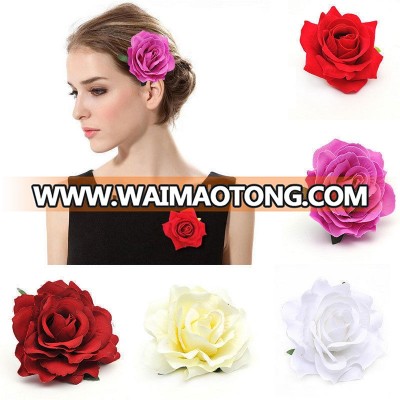 2018 Hot beauty rose flower bridal hair clip hairpin pin brooch wedding bridesmaid